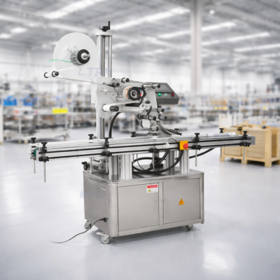 máquina etiquetadora automática YT-300 para productos planos etiquetadora para superficies planas yt-300 Etiquetadora para superficies planas YT-300 etiquetadora superficies planas yt 300 en planta industrial
