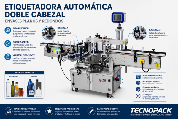 etiquetadora-automatica-doble-cabezal-envases-planos-y-redondos etiquetadora-automatica-doble-cabezal-envases-planos-y-redondos Etiquetadora automática doble cabezal para envases planos y redondos con sistema de etiquetado industrial de alta precisión. etiquetadora automática doble cabezal para envases planos y redondos Etiquetadora Automática Doble Cabezal para Envases Planos y Redondos etiquetadora automatica doble cabezal envases planos y redondos
